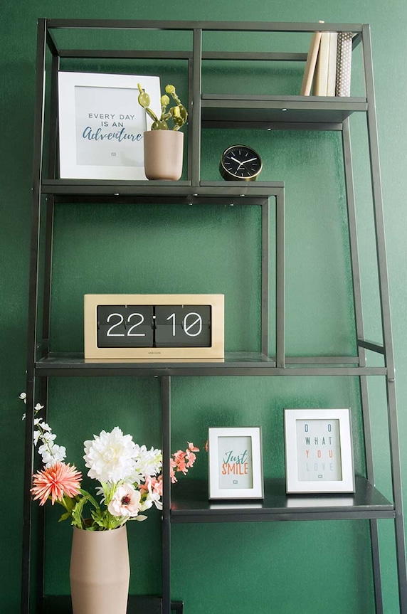 Lifestyle Karlsson zegar klapkowy Boxed Flip KA5642GD żółty