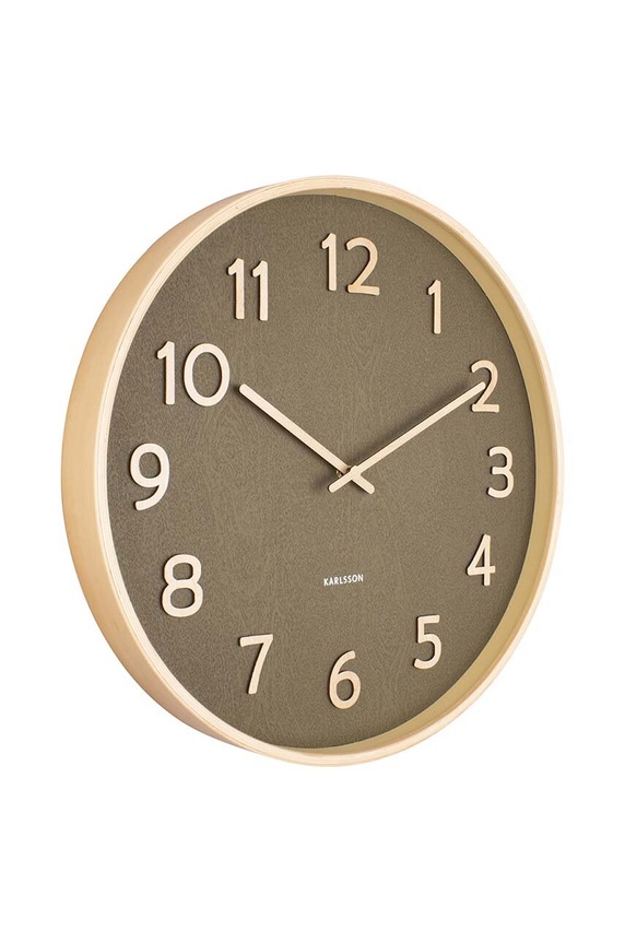 Karlsson zegar ścienny Pure Wood KA5852MG zielony AA00
