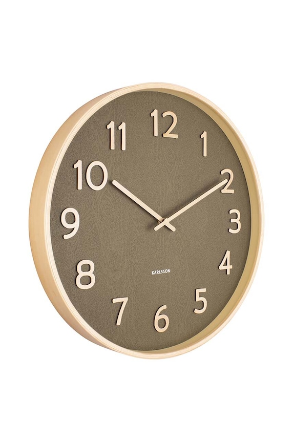 Karlsson zegar ścienny Pure Wood KA5852MG zielony AA00
