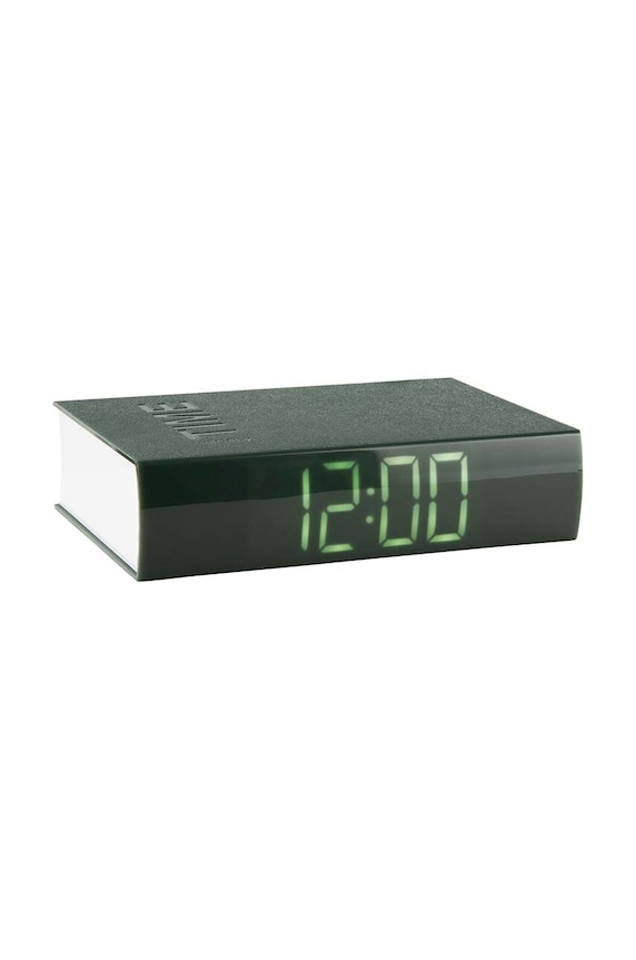 Stolní hodiny Karlsson Book LED zelená KA5861GR