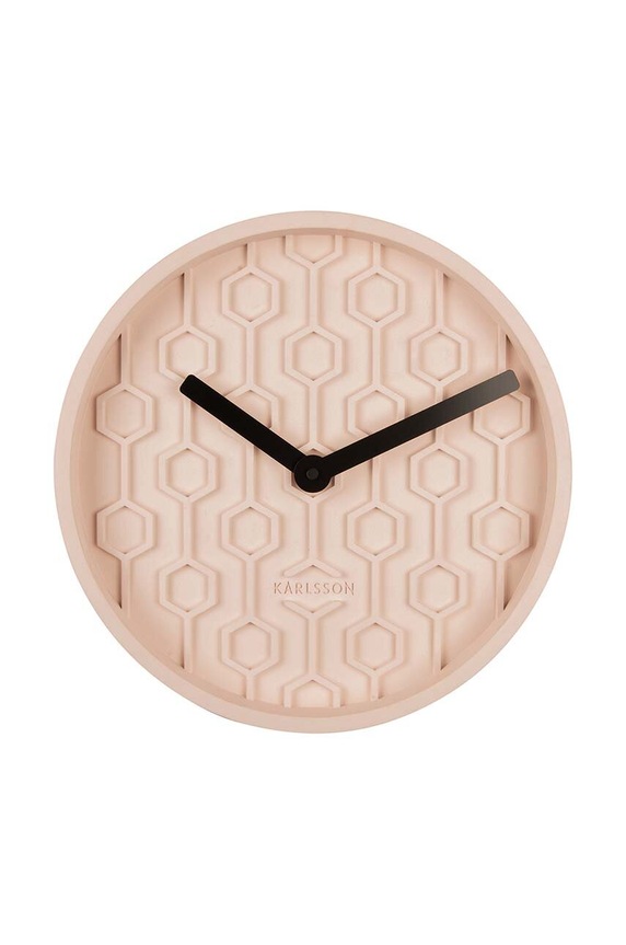 Karlsson ceas de perete Honeycomb roz KA5869PI