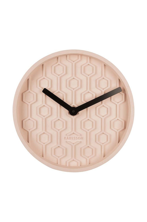 Karlsson ceas de perete Honeycomb roz KA5869PI