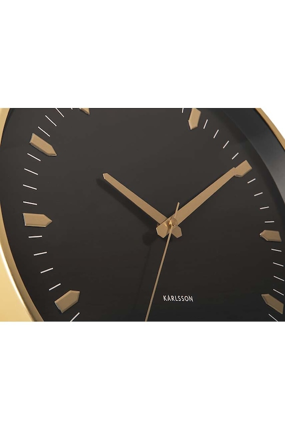 Obývacia izba a spálňa Nástenné hodiny Karlsson Arrow Batons KA5912GD žltá