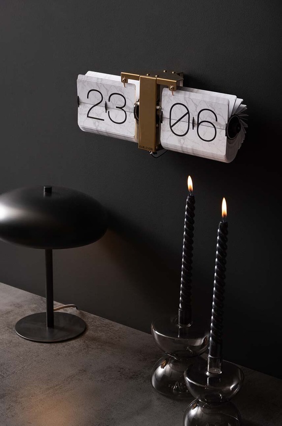 Překlápěcí hodiny Karlsson Flip Clock No Case KA5956WH bílá