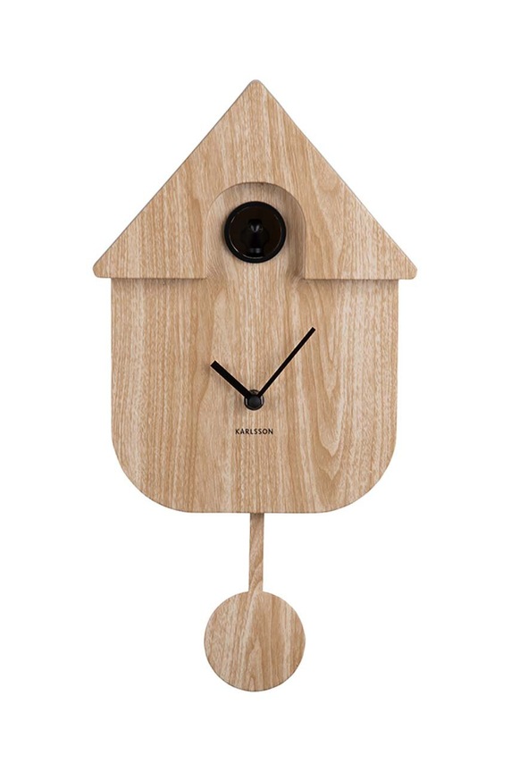 Sat s kukavicom Karlsson Modern Cuckoo smeđa KA5964WD