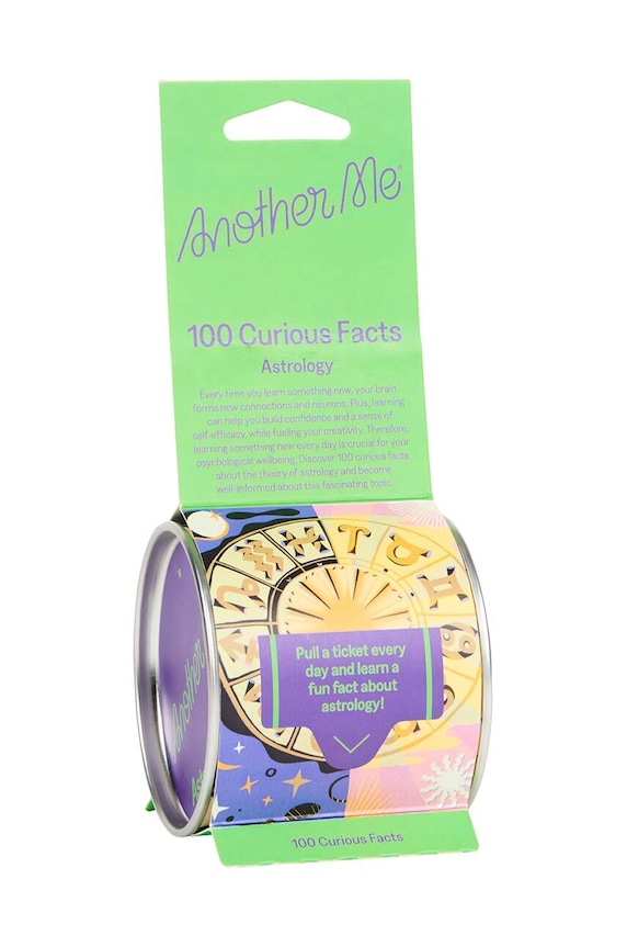 Another Me set post it 100 Curious Facts, Astrology, English multicolore AM100FBOASE