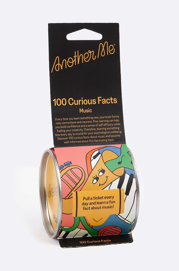 Another Me zestaw karteczek 100 Curious Facts, Music, English AM100FBOMUE multicolor AA00