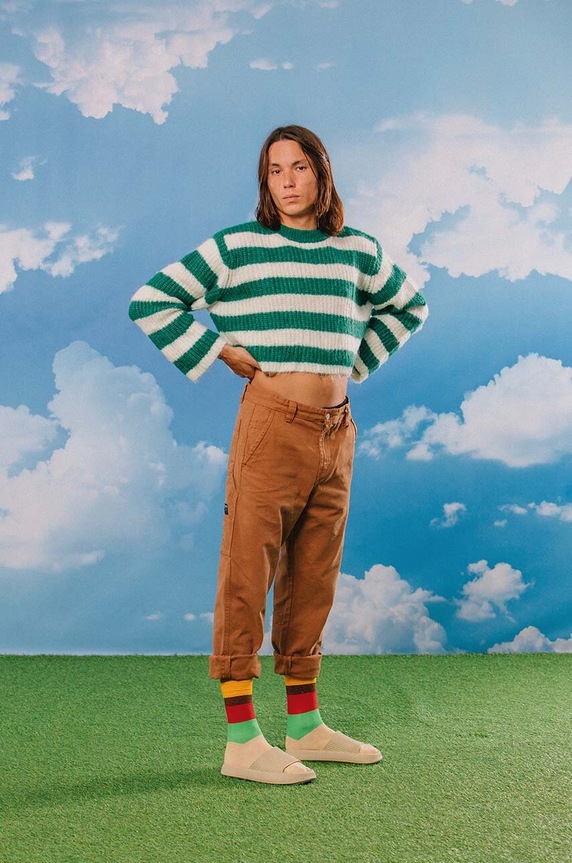 Eat My Socks skarpetki Cheeseburger EMSNOCSCHBU multicolor