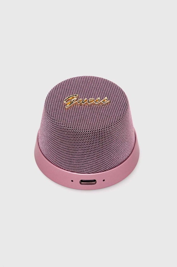 Бездротова колонка Guess Magnetic Script Metal Mini GUWSC3ALSMP рожевий AA00