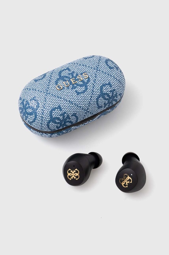 Lifestyle Ασύρματα ακουστικά Guess 4G Metal Logo Bluetooth TWS ENC GUTWSP4EGB μπλε