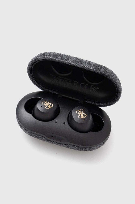 Bežične slušalice Guess Bluetooth 4G Metal ENC crna GUTWSP4EGK
