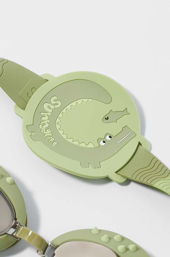 DÍVKA Dětské plavecké brýle SunnyLife Cookie the Croc Khaki S41SGCRC zelená