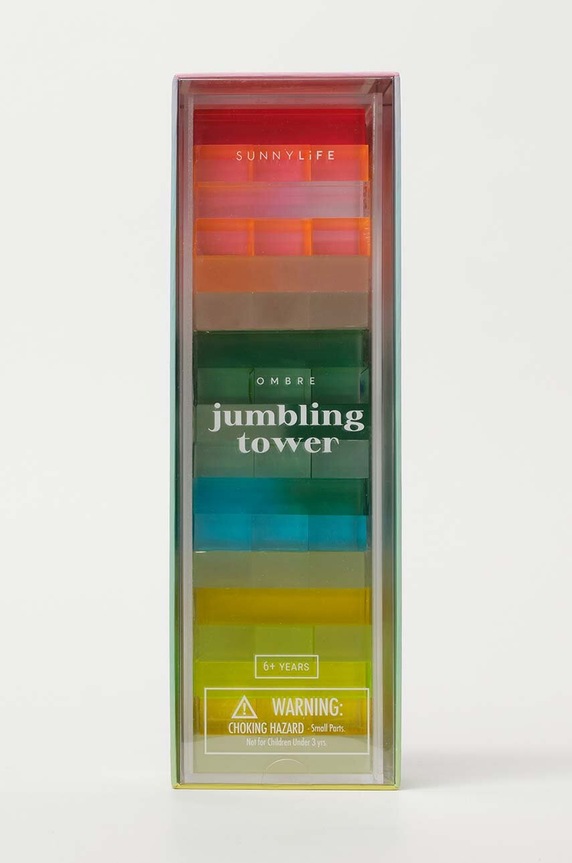 SunnyLife ügyességi játék Lucite Jumbling Tower többszínű SCLJTSHE