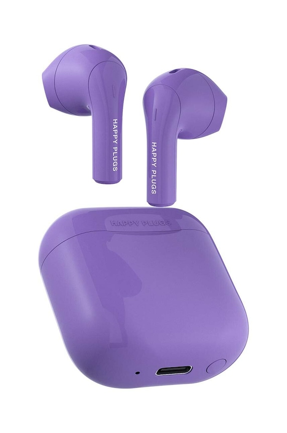 Ασύρματα ακουστικά Happy Plugs Joy 1729 μωβ