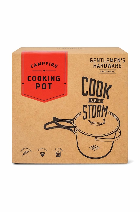 Decor Kempingový hrniec Gentlemen's Hardware Campfire Cooking Pot GEN796UK sivá