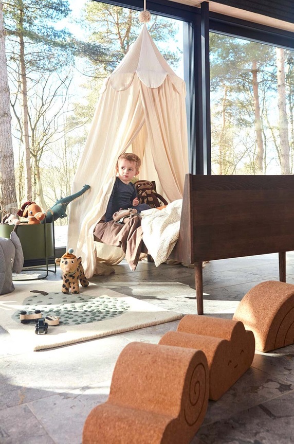 Lifestyle Baldachýn nad postel OYOY Ronja Canopy L M107272 béžová