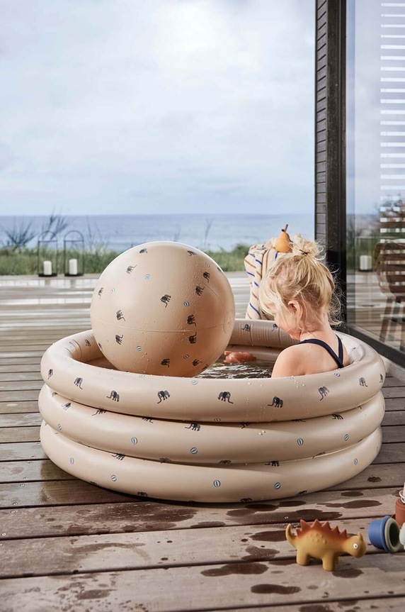 Lifestyle OYOY piscina și minge pentru copii Elephant S M107606 bej