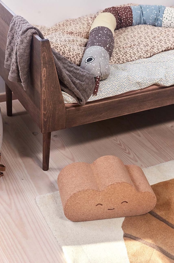 Obývací pokoj a ložnice Stolička OYOY Cork Chloe Cloud M300533 hnědá