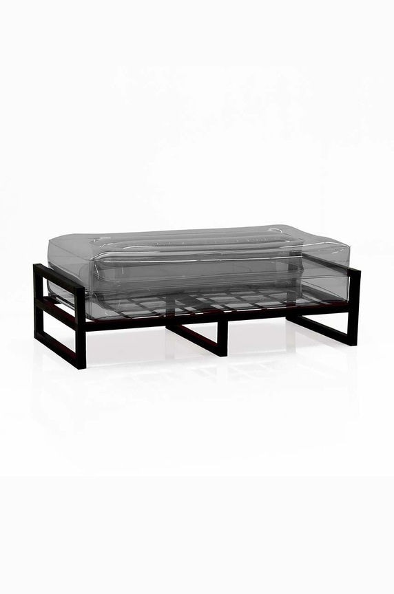 Mojow mebel ogrodowy Yomi Pouf XL czarny PYCNXLEKO04NC