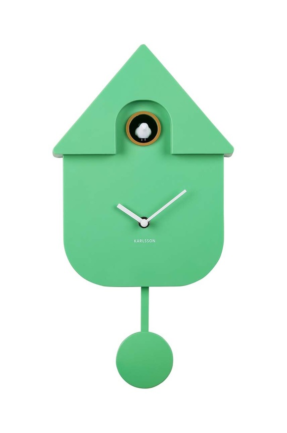 Karlsson zegar ścienny Modern Cuckoo zielony KA5768BG