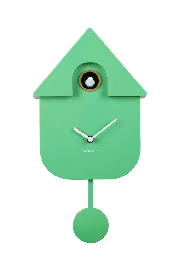 Karlsson zegar ścienny Modern Cuckoo zielony KA5768BG