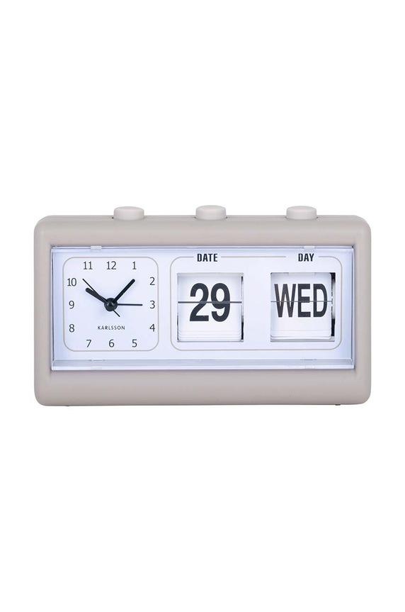 Karlsson ceas cu alarmă Data Flip gri KA5941GY