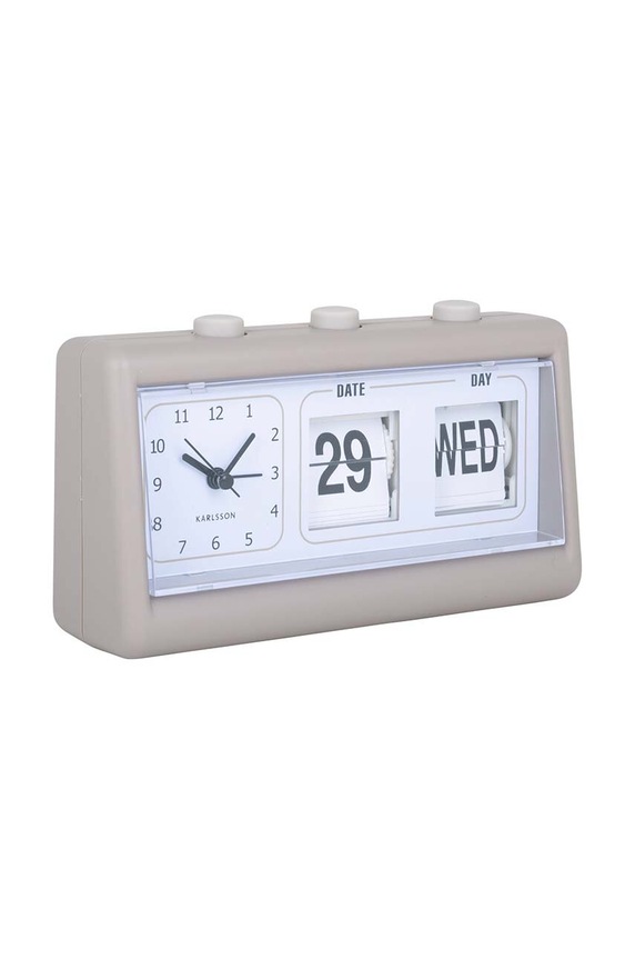 Karlsson ceas cu alarmă Data Flip KA5941GY gri AA00