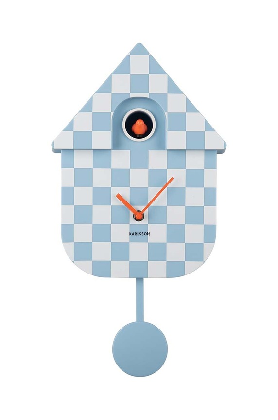 Karlsson zegar ścienny Modern Cuckoo niebieski KA5968LB