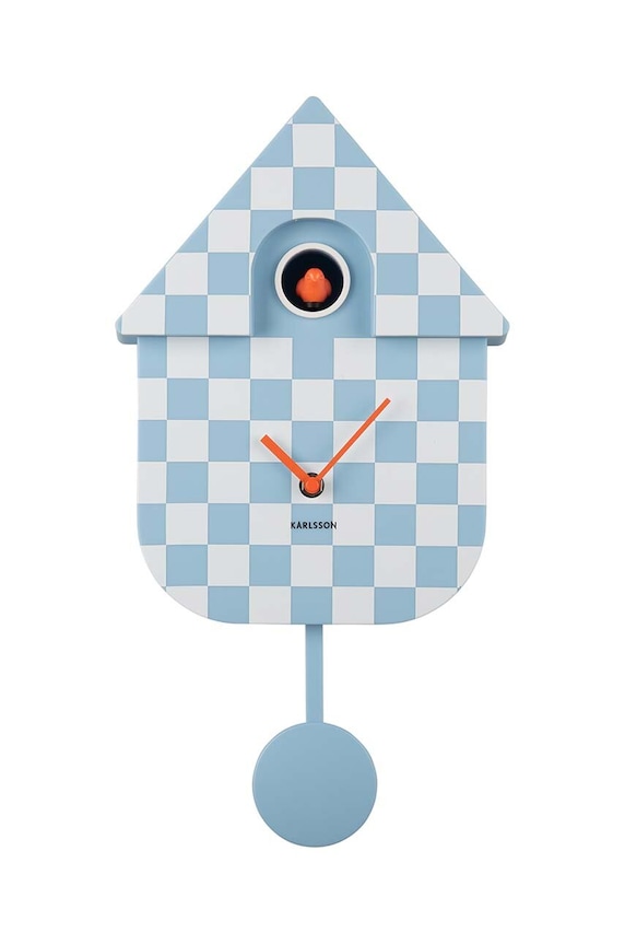 Karlsson zegar ścienny Modern Cuckoo niebieski KA5968LB