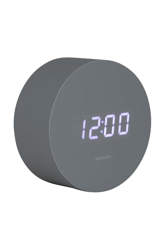 Karlsson budzik Spry Round LED KA5981GY szary AA00
