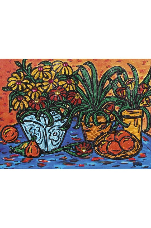 Graine Creative zestaw diy Diamond Painting Fleurs 117051. multicolor AA00
