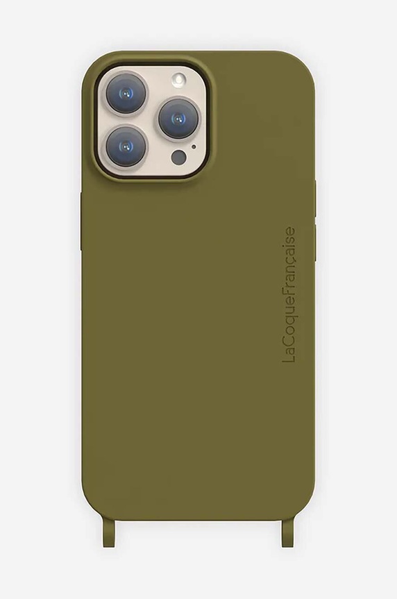 Puzdro na mobil LaCoqueFrançaise iPhone 15 PRO zelená LE314388