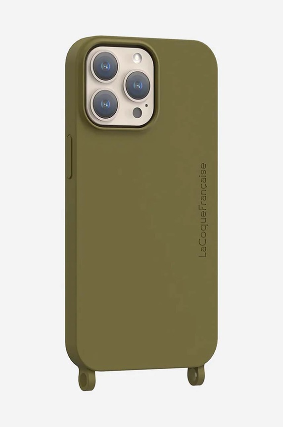 Puzdro na mobil LaCoqueFrançaise iPhone 15 PRO LE314388 zelená AA00