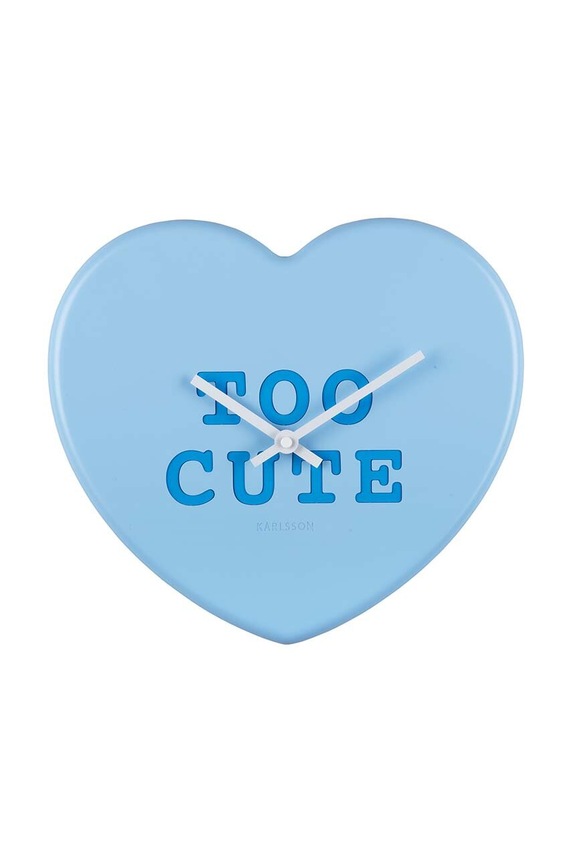Ρολόι τοίχου Karlsson Heart Candy μπλε KA5985LB