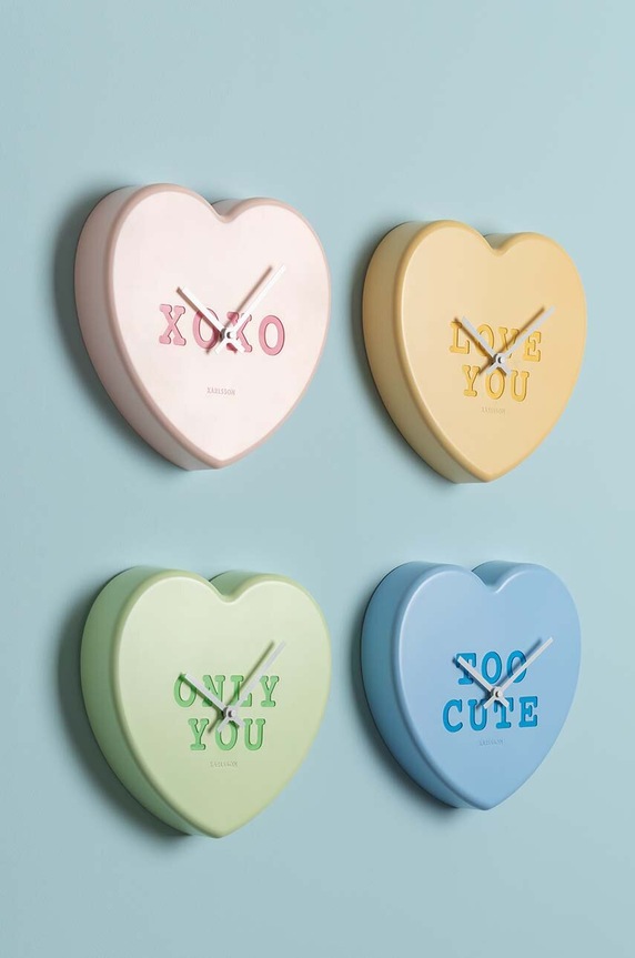 Ρολόι τοίχου Karlsson Heart Candy KA5985LB