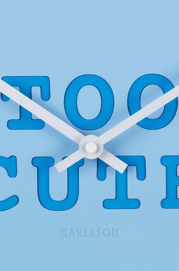 Ρολόι τοίχου Karlsson Heart Candy KA5985LB μπλε AA00