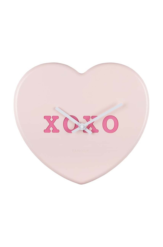 Karlsson zegar ścienny Heart Candy różowy KA5985LP
