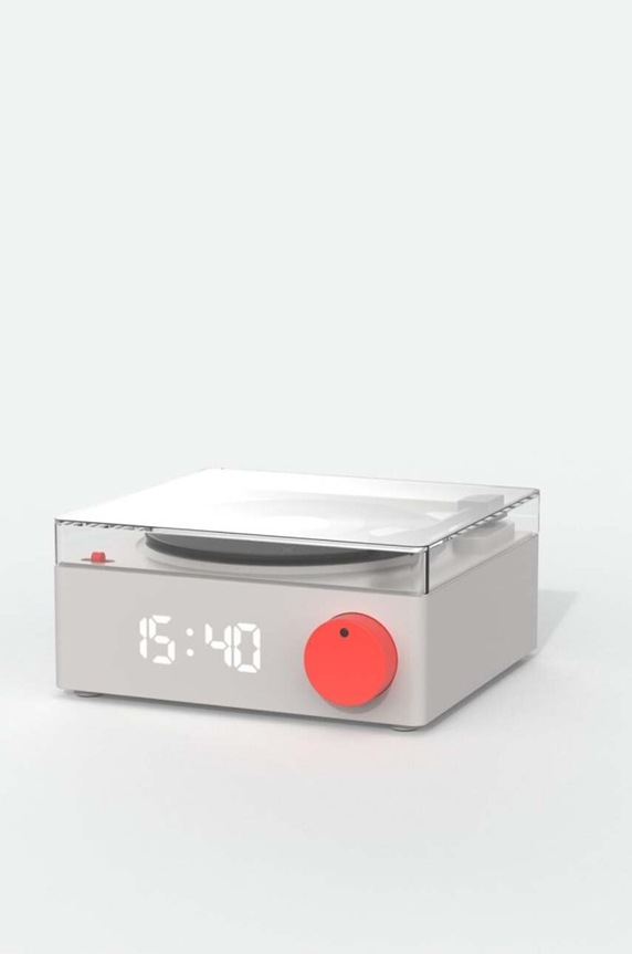 Življenjski slog Zvočnik z budilko MOB Gramofon VS.80.GR1 bela