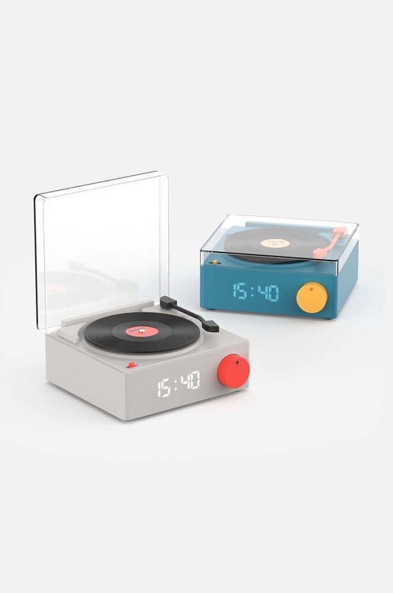 Zvočnik z budilko MOB Gramofon VS.80.GR1 bela