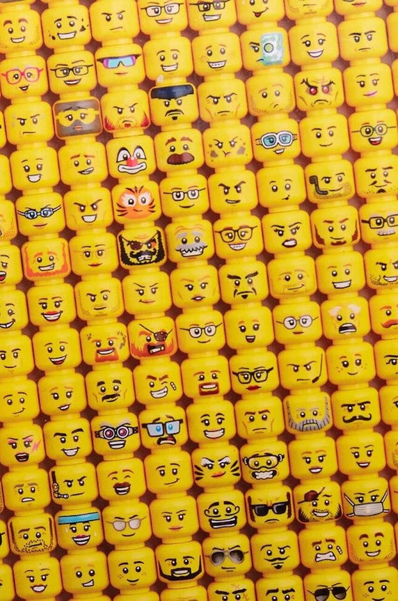 Lifestyle Lego puzzle Minifigure Faces 1000 elementów 60193.LEGO żółty