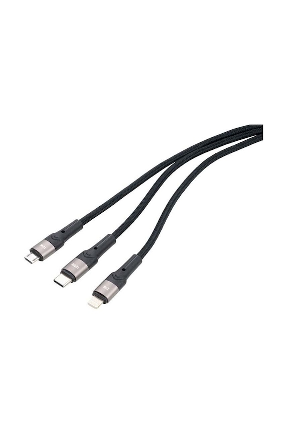 Зарядное-кабель TROIKA Dreizac Pro 3 w 1 TRCBL40.BK мультиколор AA00