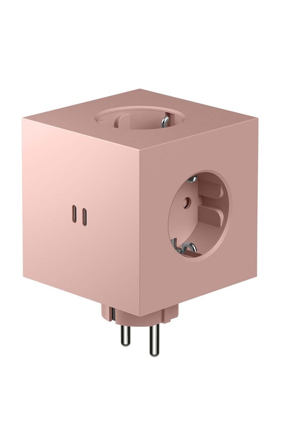Πολύμπριζο Avolt Square 2, USB-C ροζ SQ2.EUFC30.WMOP.