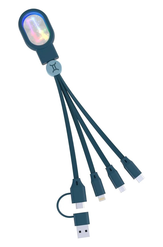 Кабель 5 в 1 MOB Astro™ Bliźnięta барвистий CAAST.03