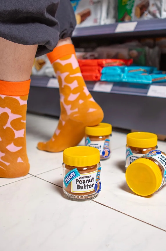 Eat My Socks skarpetki Peanut Butter multicolor EMSNOCPEBU