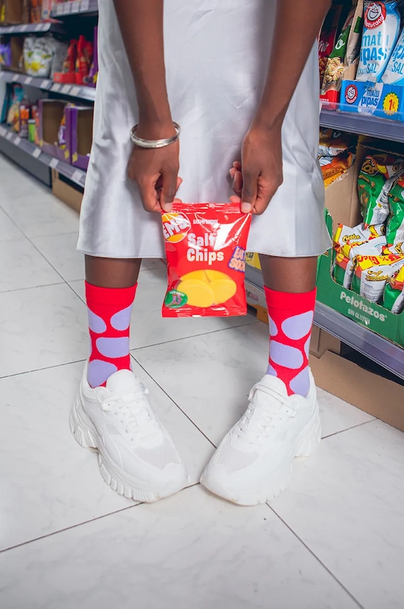 Eat My Socks skarpetki Salty Chips multicolor EMSNOCCHIPR