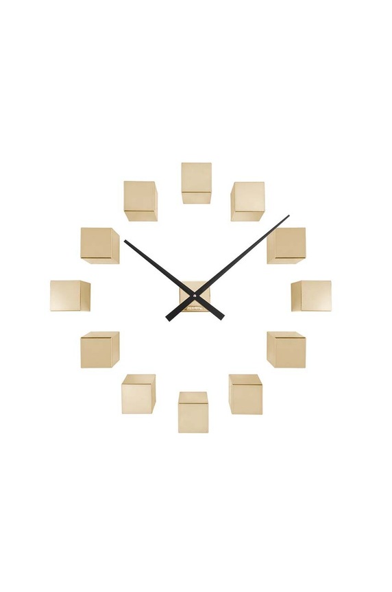 Ρολόι τοίχου Karlsson DIY Cubic Metallic πολύχρωμο KA5974GD