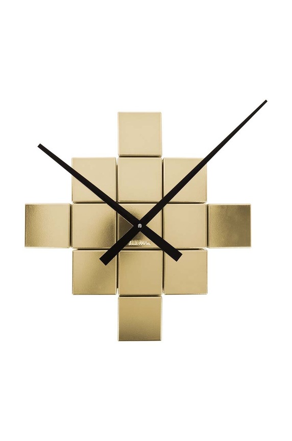 Ρολόι τοίχου Karlsson DIY Cubic Metallic KA5974GD πολύχρωμο AA00