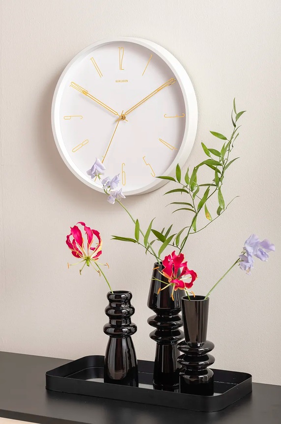 Σαλόνι και υπνοδωμάτιο Ρολόι τοίχου Karlsson Belle Numbers KA5898WH πολύχρωμο
