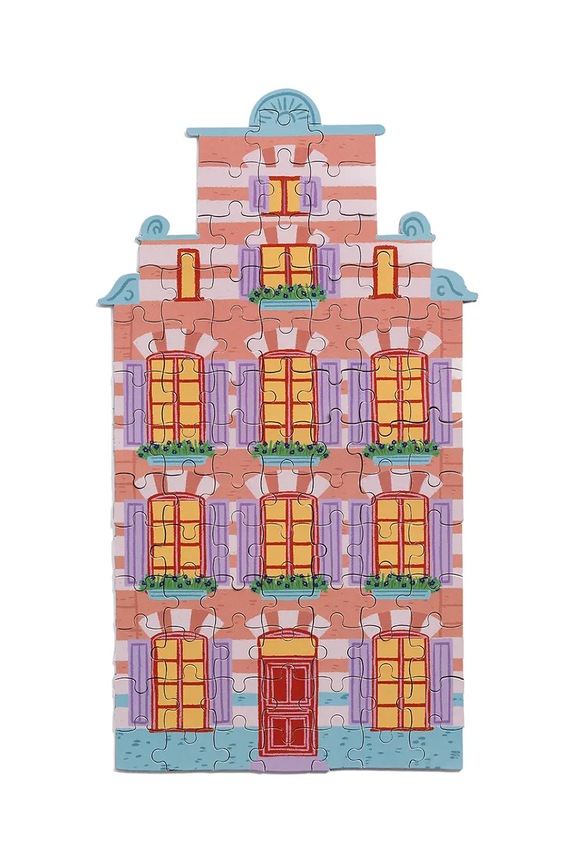 &k amsterdam puzzle Canal House Stairs 84 elementy multicolor 4252.01