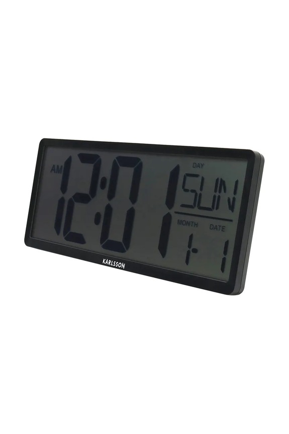 Nástenné hodiny Karlsson Retro LCD KA6020BK viacfarebná AA00